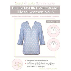 Papierschnittmuster lillesol women No.6 Blusenshirt Webware Gr. 34-50